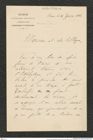 Nachlass Franz Steindachner, Brief von Lèon Louis Vaillant an Franz Steindachner (14.01.1884), Inv.Nr. 556.02, Seite 1